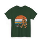 Bigfoot BBQ Grilling Bigfoot T-Shirt - Forest Green