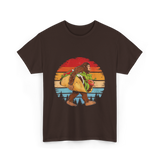 Bigfoot Carrying Taco Sasquatch T-Shirt - Dark Chocolate