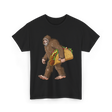 Bigfoot Carrying Taco Sasquatch T-Shirt - Black