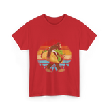 Bigfoot Carrying Taco Sasquatch T-Shirt - Red