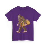 Bigfoot Carrying Taco Sasquatch T-Shirt - Purple