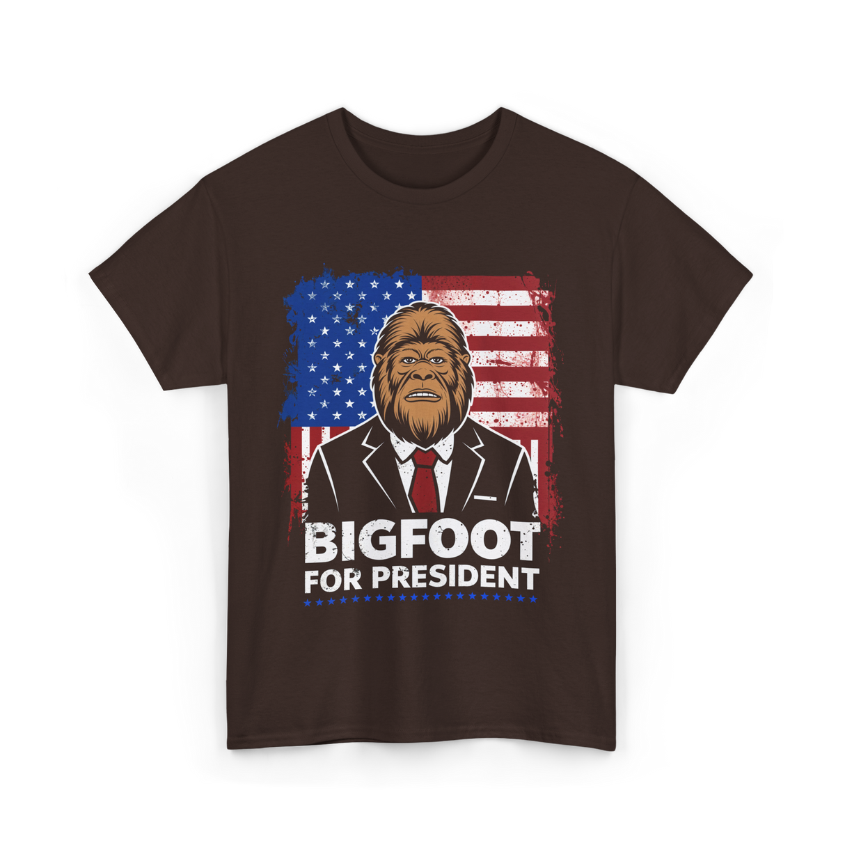 Bigfoot for President Bigfoot T-Shirt - Dark Chocolate