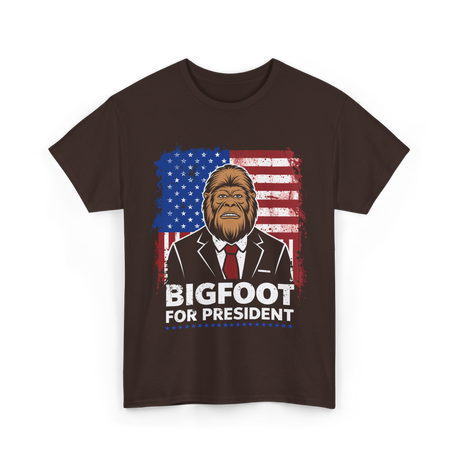 Bigfoot for President Bigfoot T-Shirt - Dark Chocolate