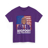 Bigfoot for President Bigfoot T-Shirt - Purple