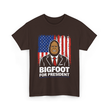 Bigfoot For President Bigfoot T-Shirt - Dark Chocolate