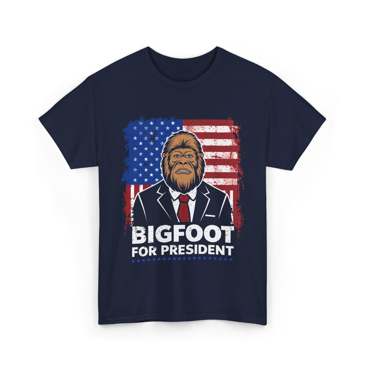 Bigfoot for President Bigfoot T-Shirt - Navy