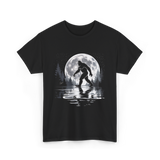 Bigfoot Moon Sasquatch Adventure T-Shirt - Black