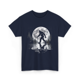 Bigfoot Moon Sasquatch Adventure T-Shirt - Navy