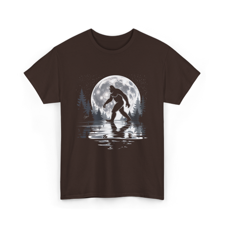 Bigfoot Moon Sasquatch Adventure T-Shirt - Dark Chocolate