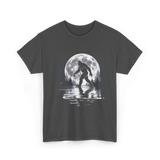 Bigfoot Moon Sasquatch Adventure T-Shirt - Dark Heather