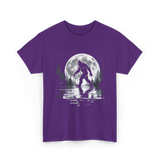 Bigfoot Moon Sasquatch Adventure T-Shirt - Purple