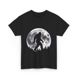 Bigfoot Night Stroll Sasquatch T-Shirt - Black