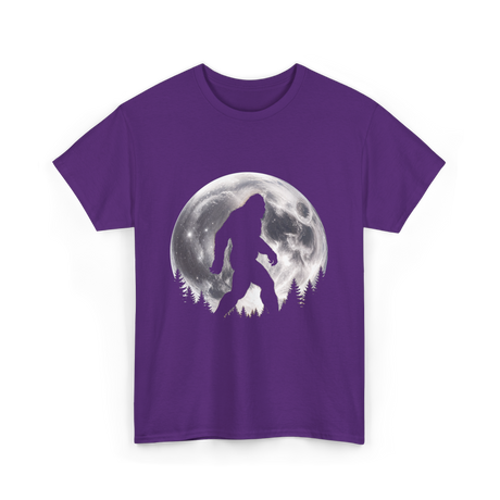 Bigfoot Night Stroll Sasquatch T-Shirt - Purple