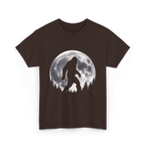 Bigfoot Night Stroll Sasquatch T-Shirt - Dark Chocolate