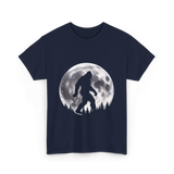 Bigfoot Night Stroll Sasquatch T-Shirt - Navy