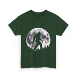 Bigfoot Night Stroll Sasquatch T-Shirt - Forest Green