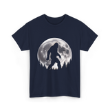 Bigfoot Night Stroll Sasquatch T-Shirt - Navy