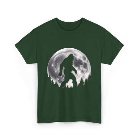 Bigfoot Night Stroll Sasquatch T-Shirt - Forest Green