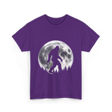 Bigfoot Night Stroll Sasquatch T-Shirt - Purple