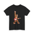 Bigfoot Playing Guitar Sasquatch T-Shirt - Black