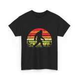 Bigfoot Retro Sasquatch Bigfooting T-Shirt - Black