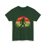 Bigfoot Retro Sasquatch Bigfooting T-Shirt - Forest Green