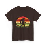 Bigfoot Retro Sasquatch Bigfooting T-Shirt - Dark Chocolate