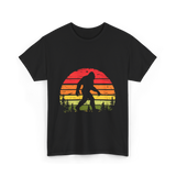 Bigfoot Retro Sasquatch Legend T-Shirt - Black