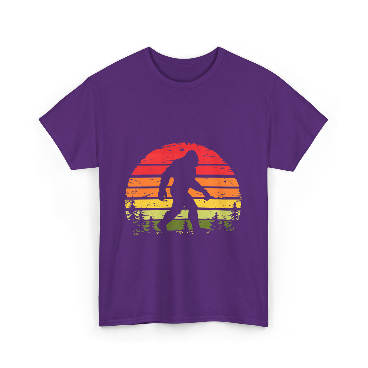 Bigfoot Retro Sasquatch Legend T-Shirt - Purple