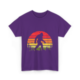 Bigfoot Retro Sasquatch Legend T-Shirt - Purple