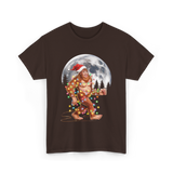 Bigfoot Santa Christmas Sasquatch T-Shirt - Dark Chocolate