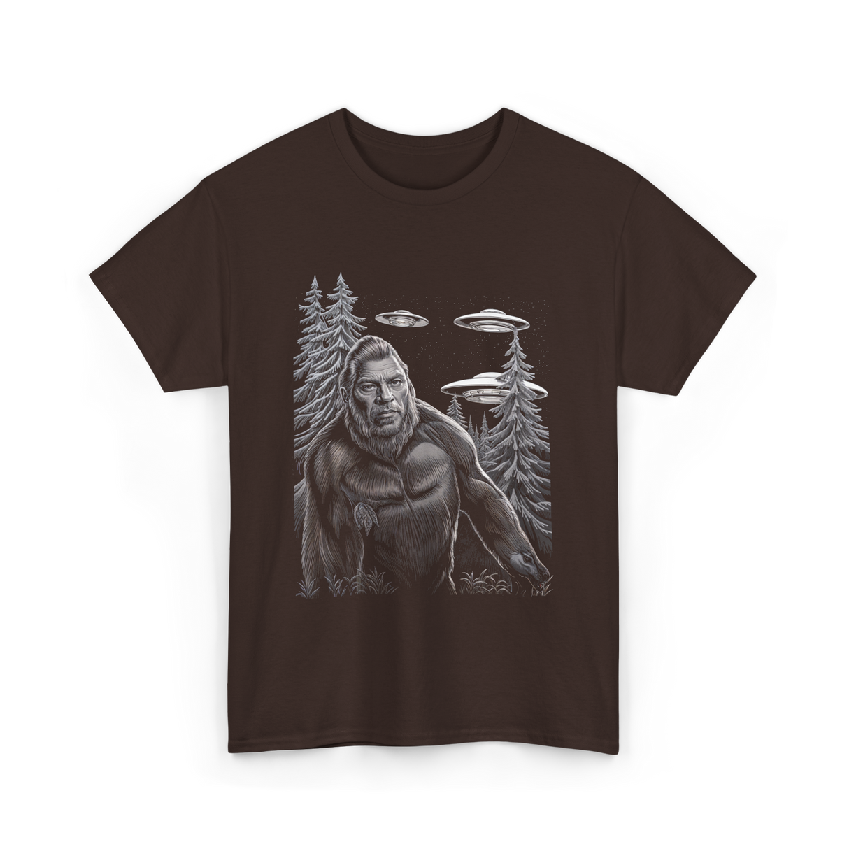 Bigfoot Sasquatch T-Shirt - Dark Chocolate