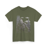 Bigfoot Sasquatch T-Shirt - Military Green