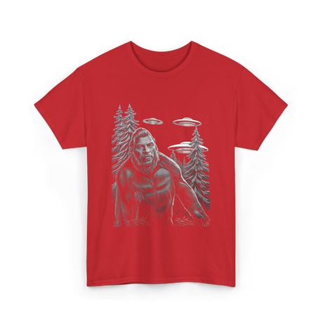 Bigfoot Sasquatch T-Shirt - Red