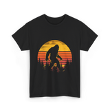 Bigfoot Silhouette Sasquatch Nature T-Shirt - Black