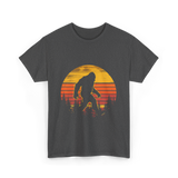 Bigfoot Silhouette Sasquatch Nature T-Shirt - Dark Heather