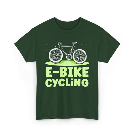 Bike Cycling Biker Cyclist T-Shirt - Forest Green