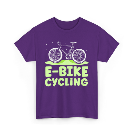 Bike Cycling Biker Cyclist T-Shirt - Purple