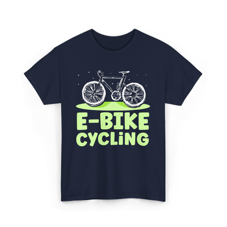 Bike Cycling Biker Cyclist T-Shirt - Navy