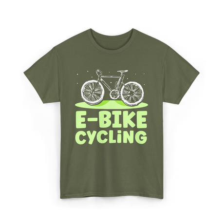 Bike Cycling Biker Cyclist T-Shirt - Military Green