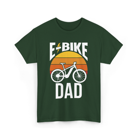 Bike Dad Biking Cyclist T-Shirt - Forest Green