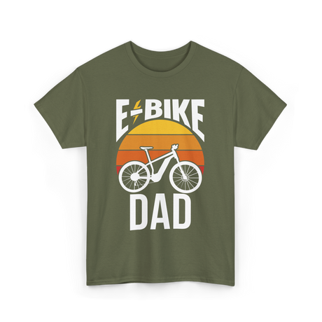 Bike Dad Biking Cyclist T-Shirt - Military Green