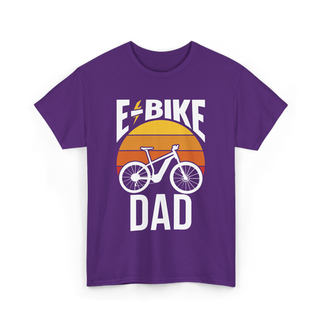 Bike Dad Biking Cyclist T-Shirt - Purple