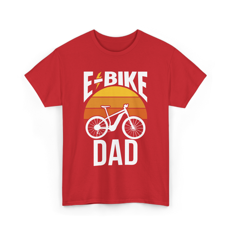 Bike Dad Biking Cyclist T-Shirt - Red