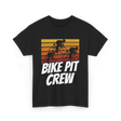 Bike Pit Crew Cycling Racer T-Shirt - Black