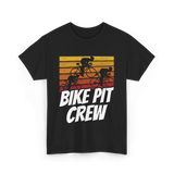 Bike Pit Crew Cycling Racer T-Shirt - Black