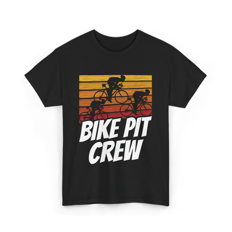 Bike Pit Crew Cycling Racer T-Shirt - Black