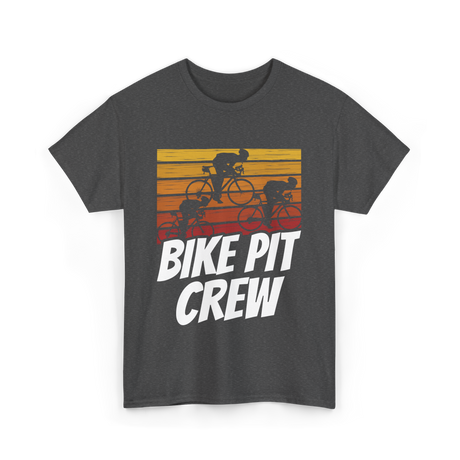 Bike Pit Crew Cycling Racer T-Shirt - Dark Heather