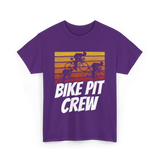 Bike Pit Crew Cycling Racer T-Shirt - Purple