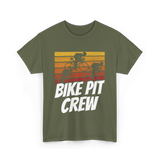 Bike Pit Crew Cycling Racer T-Shirt - Military Green